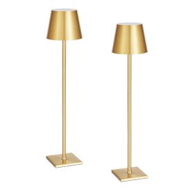 VEVOR Cordless Table Lamp, 2-Pack, 5200mAh Built-in Rechargeable Battery Desk Lamp, Stepless Dimming Up, 3 Adjustable Heights
